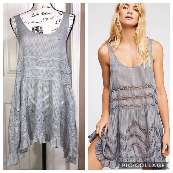Free People Other - Free People Trapeze Slip Small Gray NWT